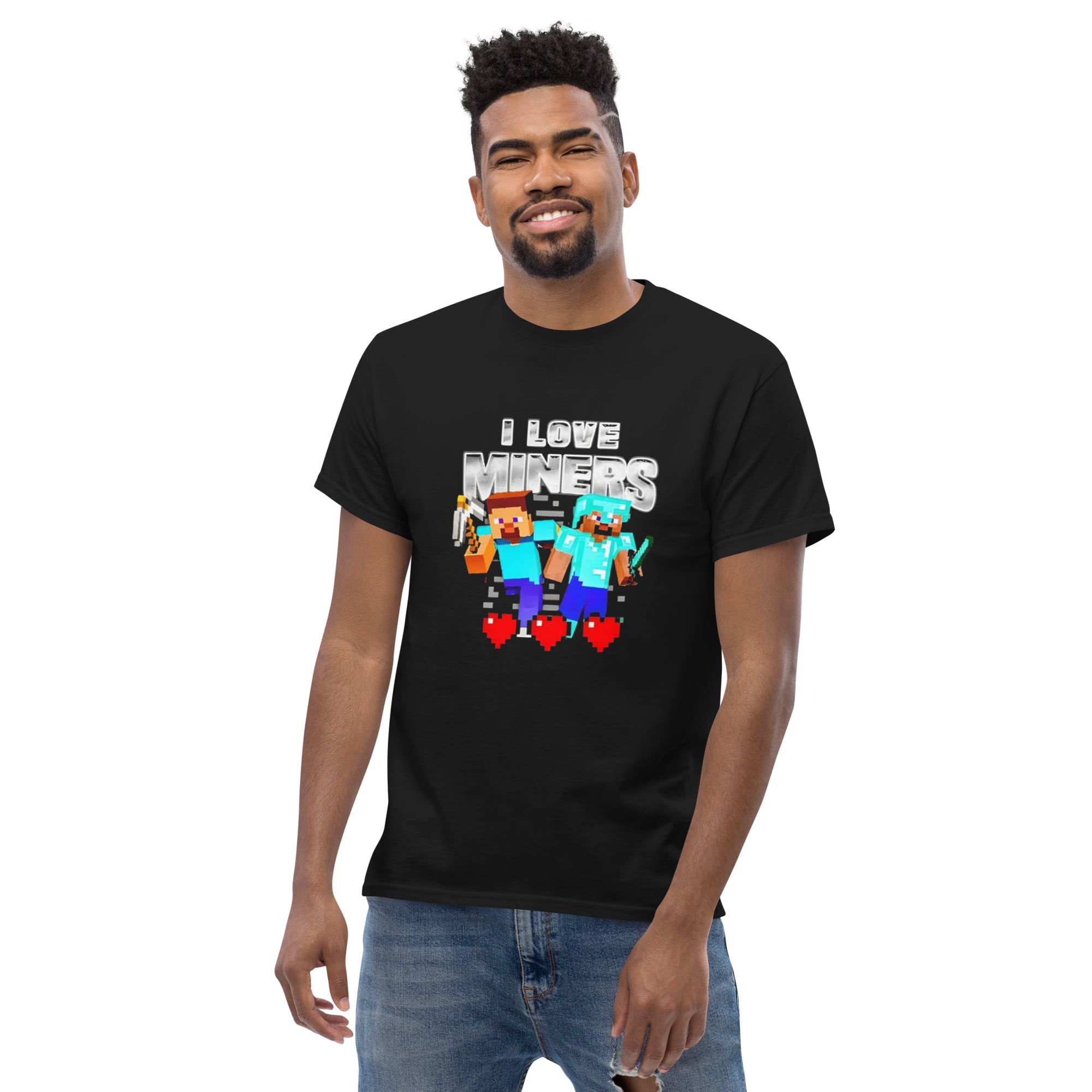 i love miners minecraft shirt